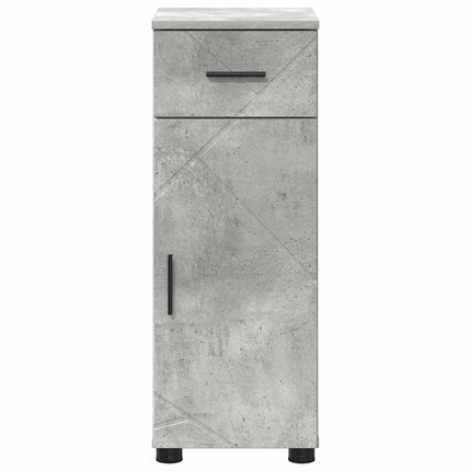 Badrumsskåp Betonggrå 30 x 35 x 80 cm Konstruerat trä & Metall