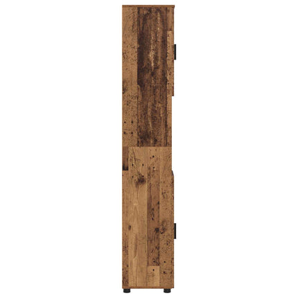 Badrumsskåp Gammalt trä 30 x 35 x 192 cm