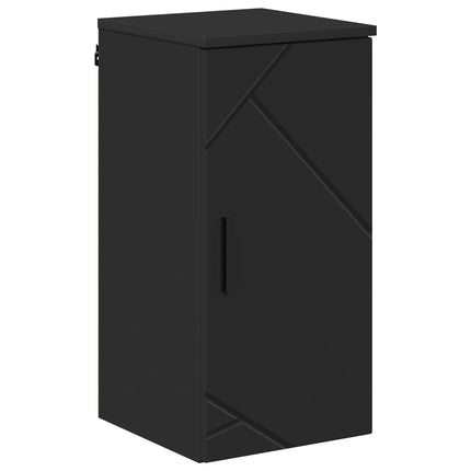 Badrumsskåp Svart 30 x 31,5 x 61 cm Konstruerat trä & Metall