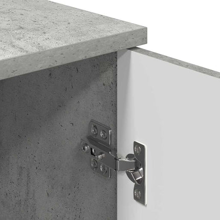 Badrumsskåp Betonggrå 30 x 31,5 x 61 cm Konstruerat trä, Metall