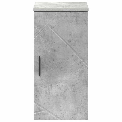 Badrumsskåp Betonggrå 30 x 31,5 x 61 cm Konstruerat trä, Metall