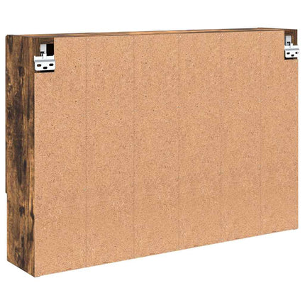 Spegelskåp Väggmonterad Rökt ek 80 x 17 x 55 cm Konstruerat trä