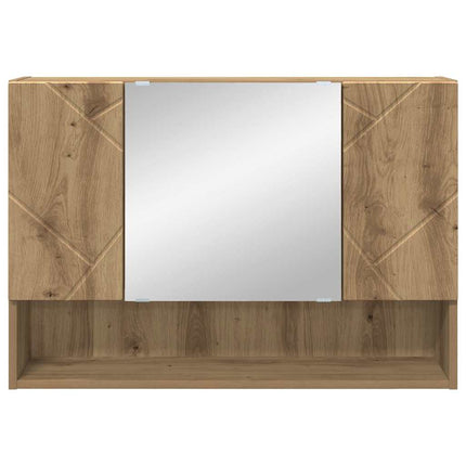 Spegelskåp med dörr Artisan Ek 80 x 17 x 55 cm Konstruerat trä