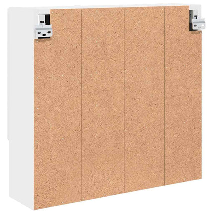 Spegelskåp Väggmonterad Vit 59 x 17 x 55 cm Konstruerat trä