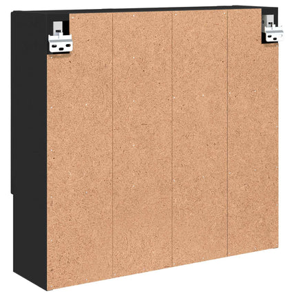 Spegelskåp Svart 59 x 17 x 55 cm Konstruerat trä