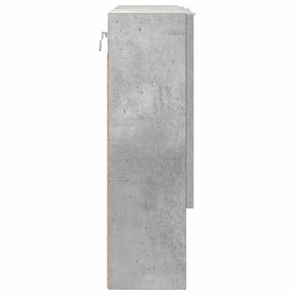 Spegelskåp med dörr Betonggrå 59 x 17 x 55 cm Konstruerat trä
