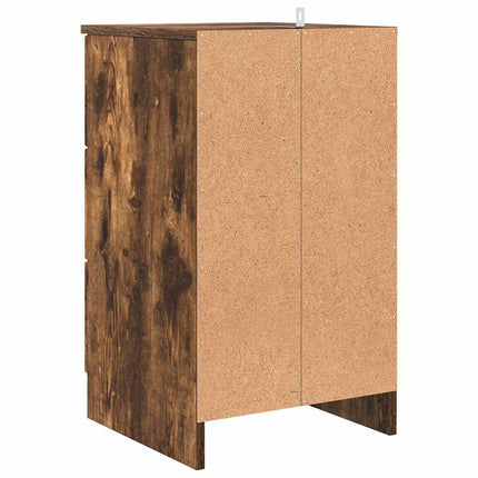 Nattduksbord Rökfärgad ek 38 x 38 x 66 cm Konstruerat trä
