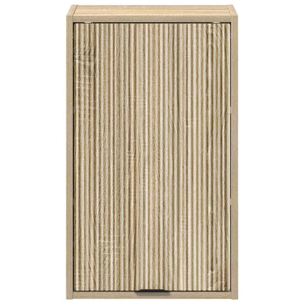Badrumsskåp Väggmonterad med dörr Sonoma-ek 39 x 23,5 x 65 cm