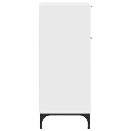 Badrumsskåp Vit 39,5 x 36 x 88 cm Konstruerat trä, Metall