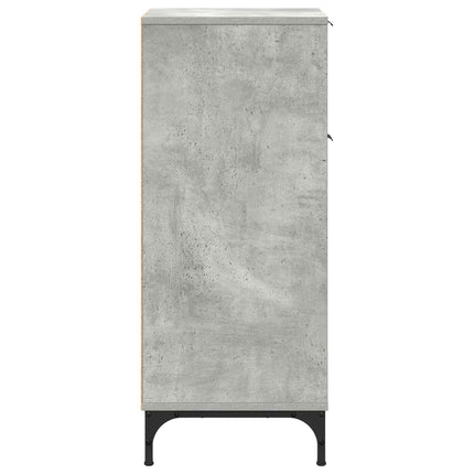 Badrumsskåp Betonggrå 39,5 x 36 x 88 cm Konstruerat trä, Metall