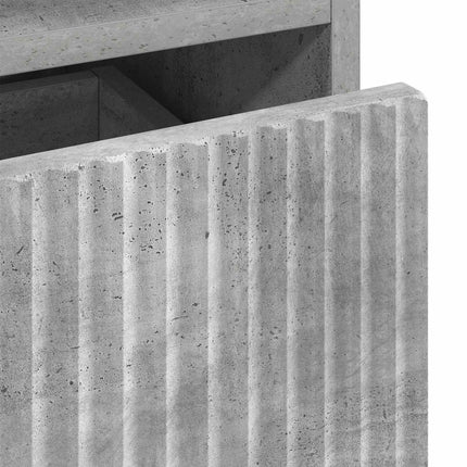 Badrumsskåp Betonggrå 31,5 x 33 x 190 cm