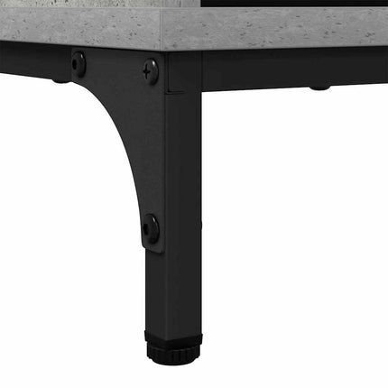 Sideboard Betonggrå 69,5 x 33 x 82 cm Konstruerat trä