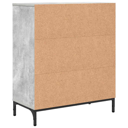 Sideboard Betonggrå 69,5 x 33 x 82 cm Konstruerat trä
