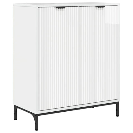 Sideboard Högblanka vita 69,5 x 33 x 82 cm Konstruerat trä