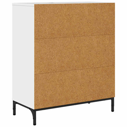 Sideboard Högblanka vita 69,5 x 33 x 82 cm Konstruerat trä