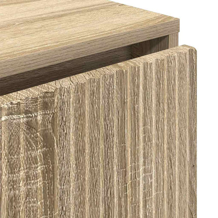 Sideboard med låda Sonoma-ek 79,5 x 33 x 82 cm Konstruerat trä