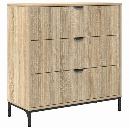 Sideboard med låda Sonoma-ek 79,5 x 33 x 82 cm Konstruerat trä