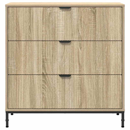 Sideboard med låda Sonoma-ek 79,5 x 33 x 82 cm Konstruerat trä