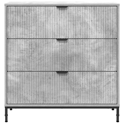 Sideboard Betonggrå 79,5 x 33 x 82 cm Konstruerat trä