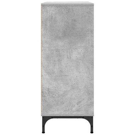 Sideboard med låda Betonggrå 79,5 x 33 x 82 cm Konstruerat trä