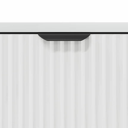 Sideboard Högblanka vita 79,5 x 33 x 82 cm Konstruerat trä