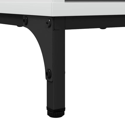 Sideboard Högblanka vita 79,5 x 33 x 82 cm Konstruerat trä