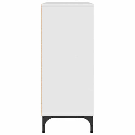 Sideboard Högblanka vita 79,5 x 33 x 82 cm Konstruerat trä