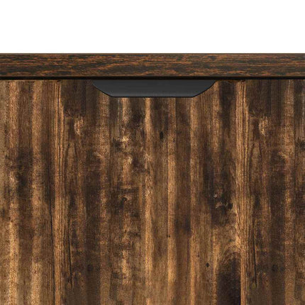 Sideboard med låda Rökt ek 79,5 x 33 x 82 cm Konstruerat trä