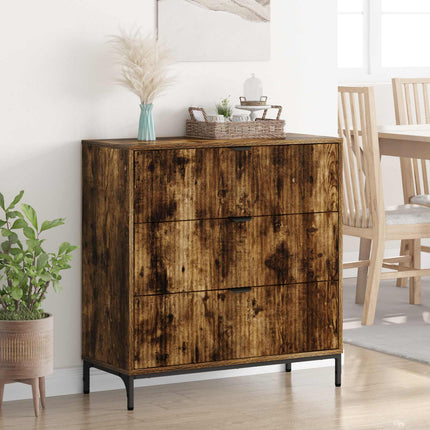Sideboard Rökt ek 79,5 x 33 x 82 cm Konstruerat trä