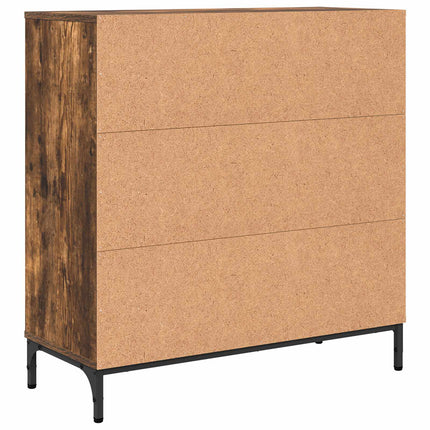 Sideboard Rökt ek 79,5 x 33 x 82 cm Konstruerat trä