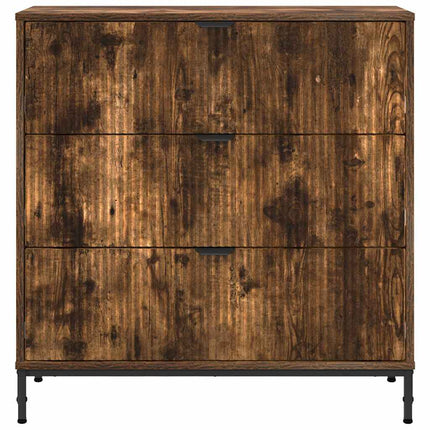Sideboard med låda Rökt ek 79,5 x 33 x 82 cm Konstruerat trä