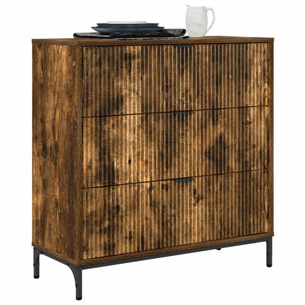 Sideboard Rökt ek 79,5 x 33 x 82 cm Konstruerat trä