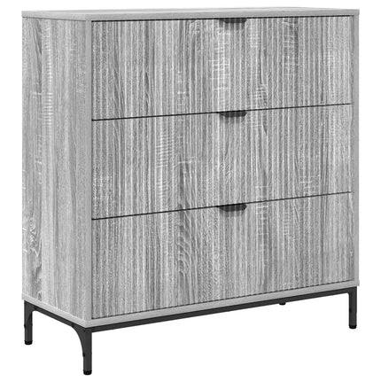 Sideboard Grå Sonoma 79,5 x 33 x 82 cm Konstruerat trä