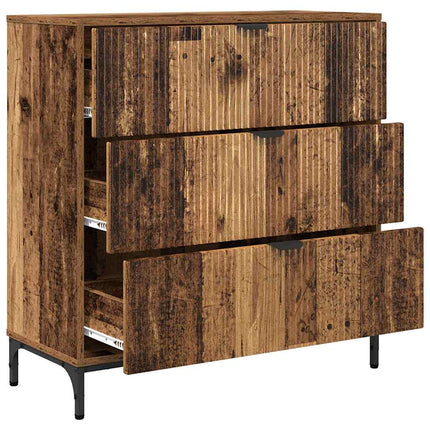 Sideboard Gammalt trä 79,5 x 33 x 82 cm Konstruerat trä