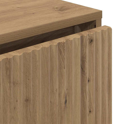 Sideboard med låda Artisan Ek 79,5 x 33 x 82 cm Konstruerat trä