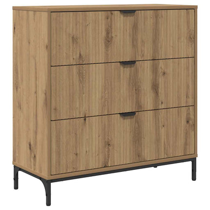 Sideboard med låda Artisan Ek 79,5 x 33 x 82 cm Konstruerat trä