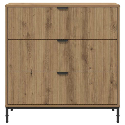 Sideboard med låda Artisan Ek 79,5 x 33 x 82 cm Konstruerat trä