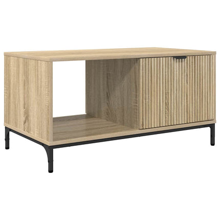 Kaffeebord med låda Sonoma-ek 90 x 49 x 46 cm Konstruerat trä