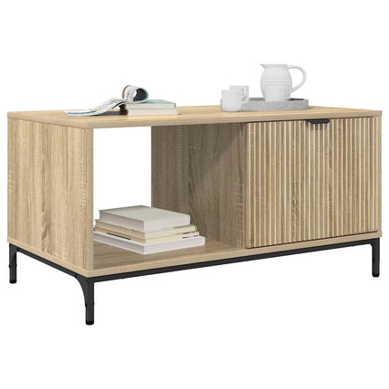 Kaffeebord med låda Sonoma-ek 90 x 49 x 46 cm Konstruerat trä