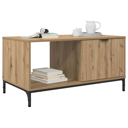 Kaffeebord med låda Artisan Ek 90 x 49 x 46 cm Konstruerat trä