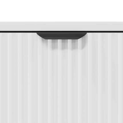Sideboard med låda Vit 89,5 x 33 x 82 cm Konstruerat trä