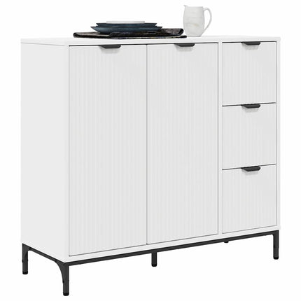 Sideboard Vit 89,5 x 33 x 82 cm Konstruerat trä