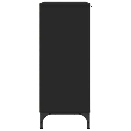 Sideboard Svart 89,5 x 33 x 82 cm Konstruerat trä