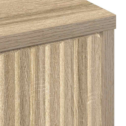 Sideboard med låda Sonoma-ek 89,5 x 33 x 82 cm Konstruerat trä