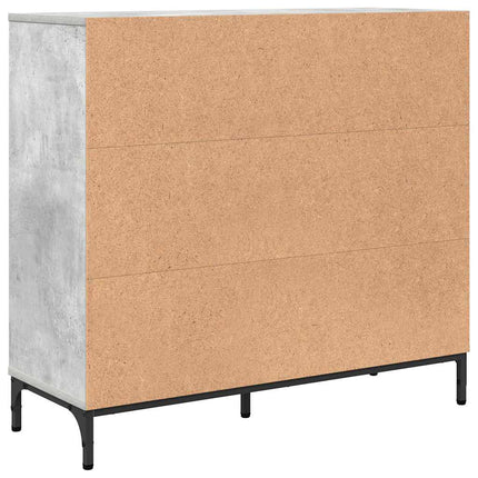 Sideboard med låda Betonggrå 89,5 x 33 x 82 cm Konstruerat trä