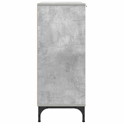 Sideboard Betonggrå 89,5 x 33 x 82 cm Konstruerat trä