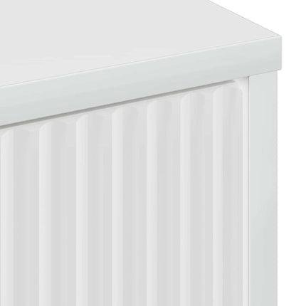 Sideboard Högblanka vita 89,5 x 33 x 82 cm Konstruerat trä
