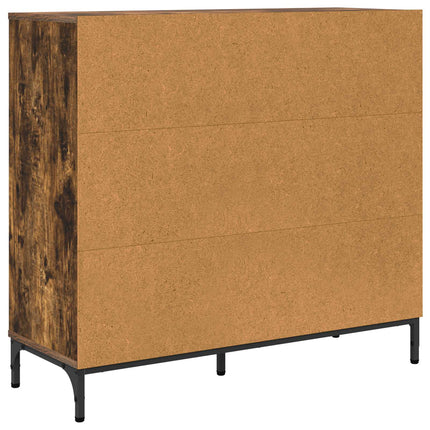 Sideboard Rökt ek 89,5 x 33 x 82 cm Konstruerat trä