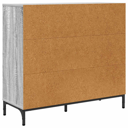 Sideboard Grå Sonoma 89,5 x 33 x 82 cm Konstruerat trä