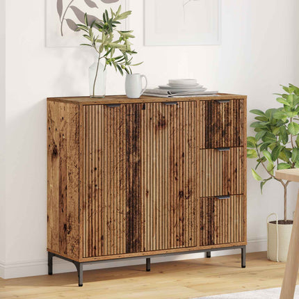 Sideboard Gammalt trä 89,5 x 33 x 82 cm Konstruerat trä